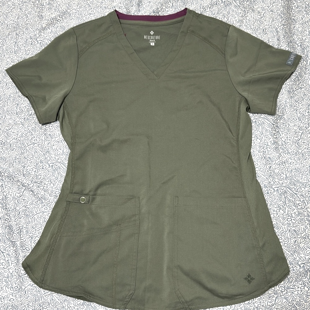 Med Couture Olive Scrub top
